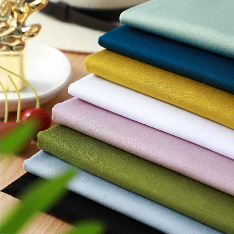 Women's cool feeling double-sided mercerized cotton loose and versatile solid color short sleeved T-shirt *2