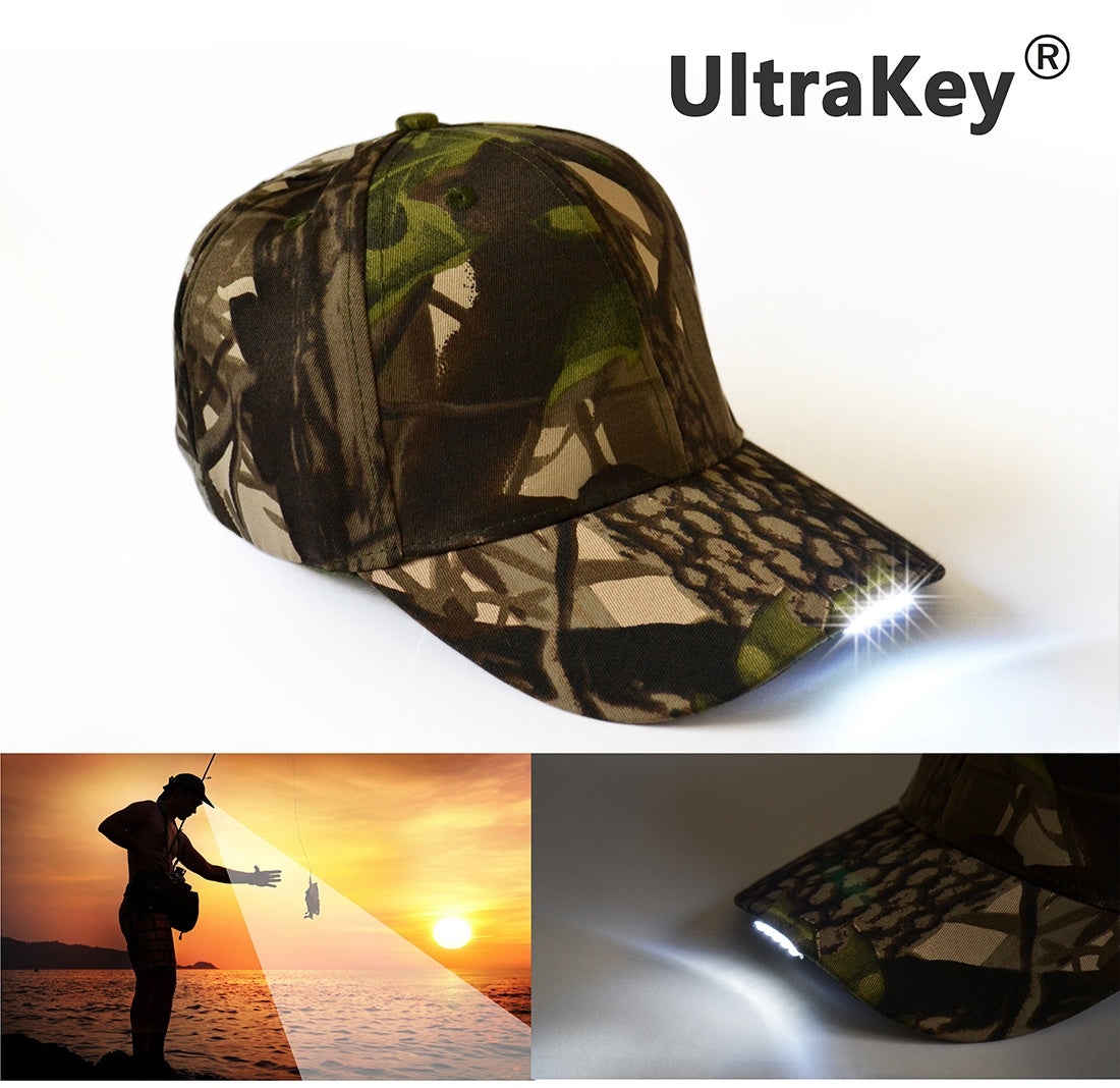 Super Bright LED Cap Glow in dark for Reading Fishing Jogging LED Lights Sport Hat baseball caps 5 LED lights hats